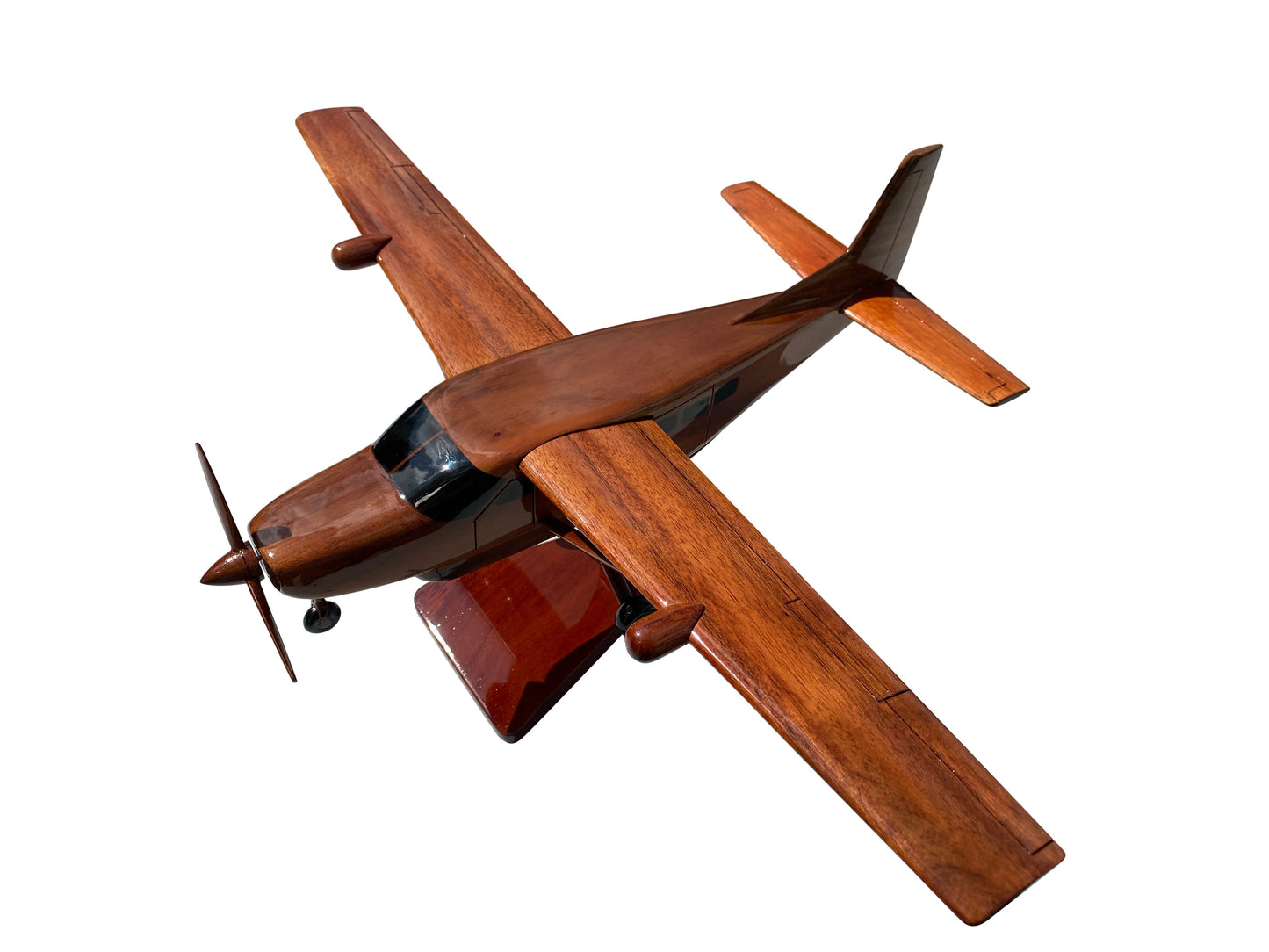 Cessna Caravan Mahogany Wood Desktop Airplanes Model