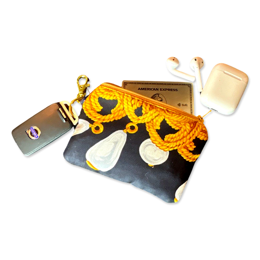 CC Logo Gold Chain Noir Vintage Silk Scarf Coffee Run Keychain Bag