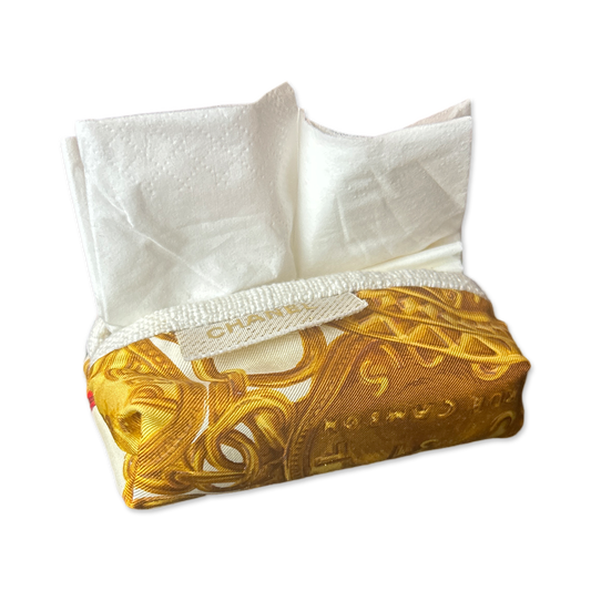 CC Gold Coins Vintage Scarf Travel Tissue Pouch