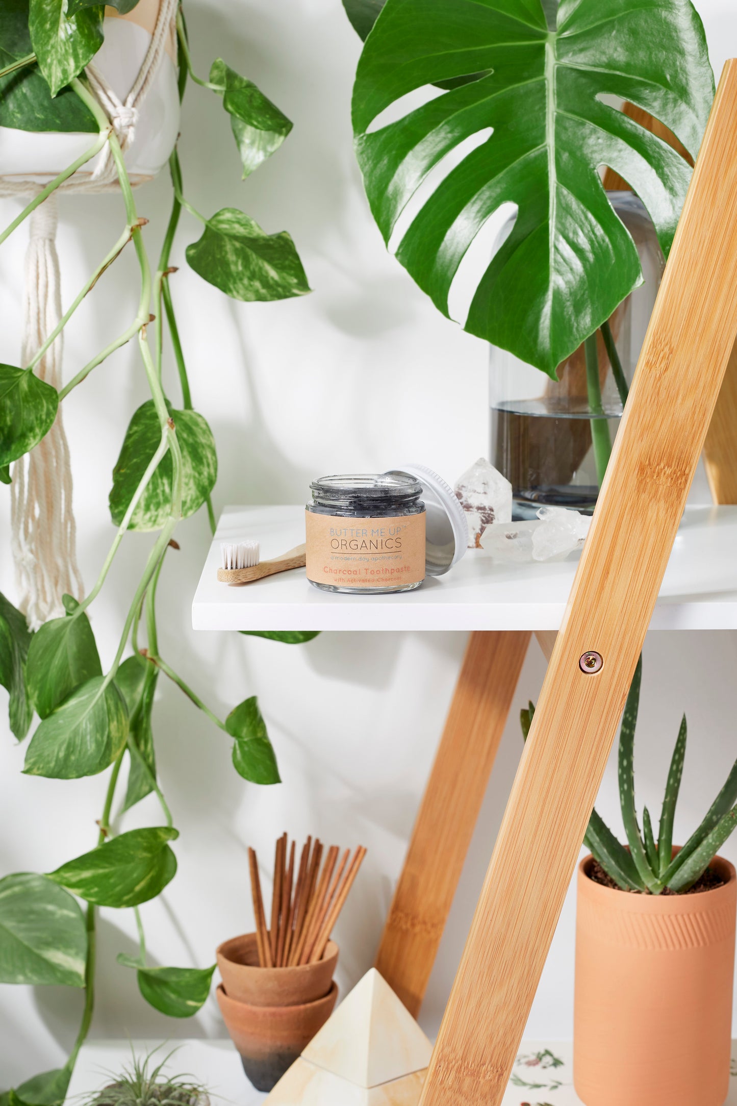 Organic Activated Charcoal Toothpaste / Whitening Toothpaste / Organic Toothpaste / Black Toothpaste / Charcoal Toothpaste / Tooth Paste - Concordia Style Boutique