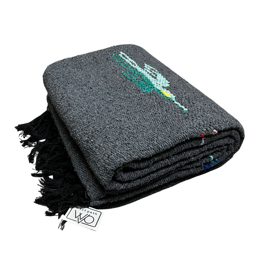 Charcoal Thunderbird Baja Blanket - Concordia Style Boutique