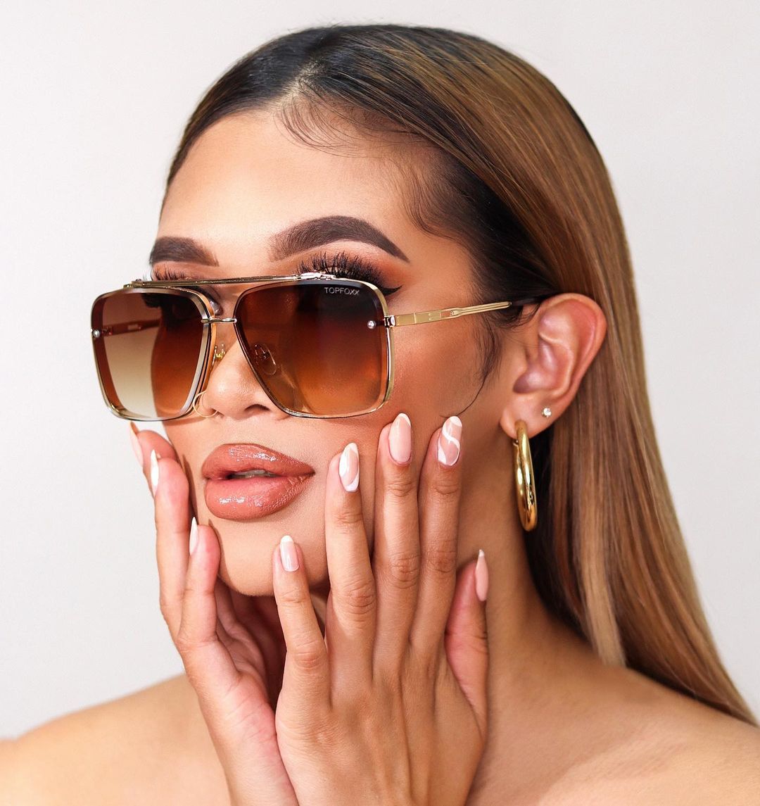 Bella Coffee - Tangle Free Aviator Sunglasses - Concordia Style Boutique