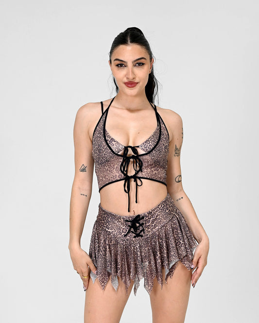 Leopard Luxe Crop Top