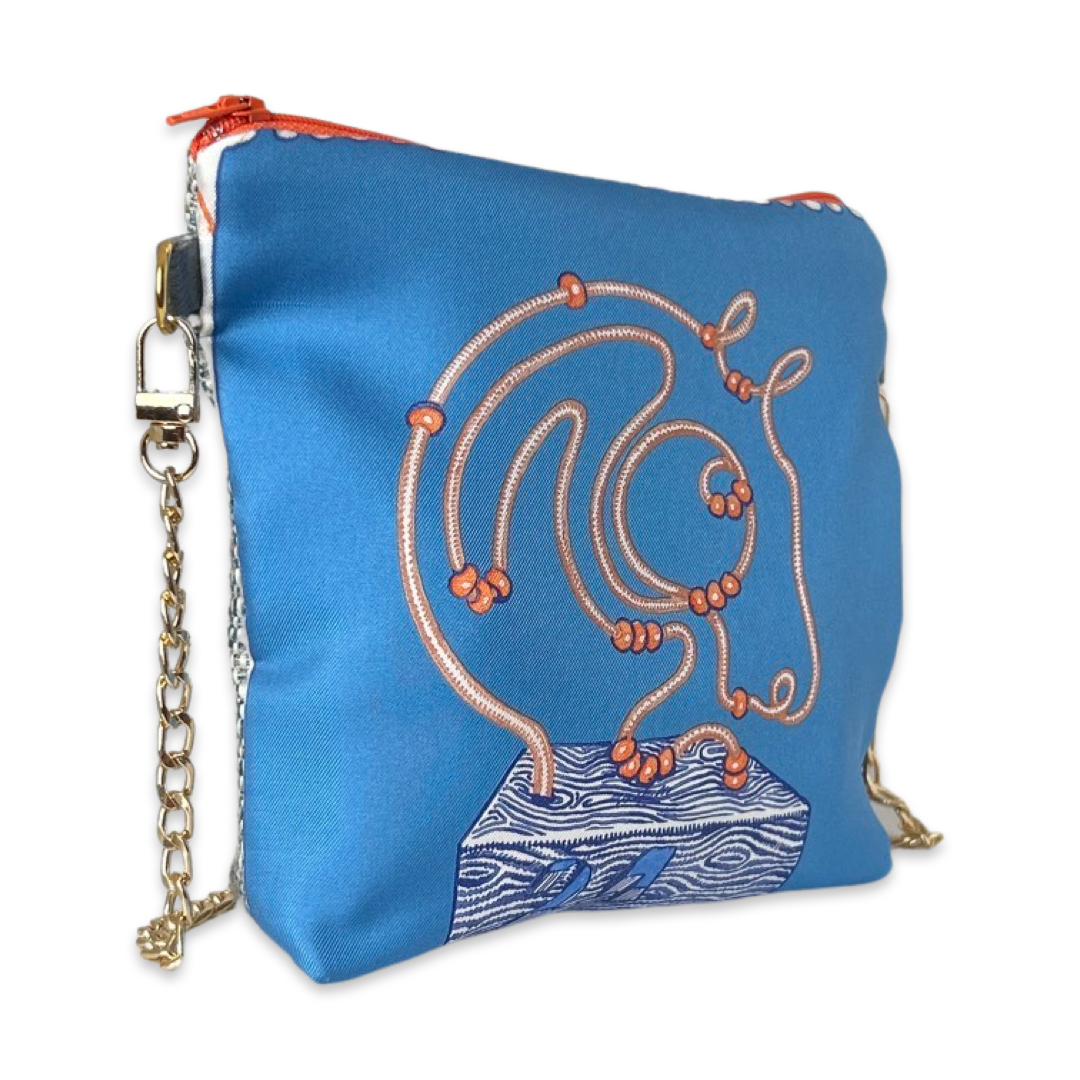 Chevaloscope Vintage Scarf Crossbody Bag