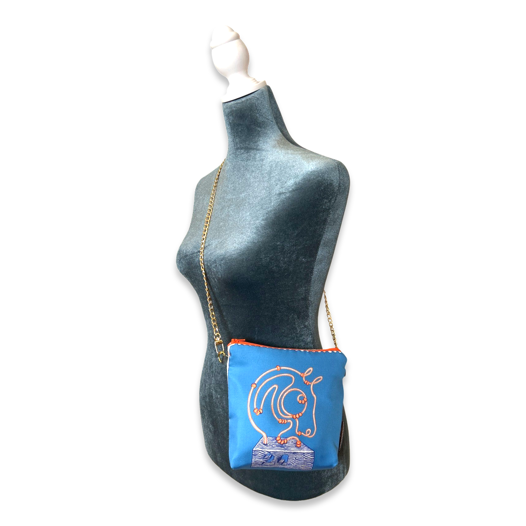 Chevaloscope Vintage Scarf Crossbody Bag