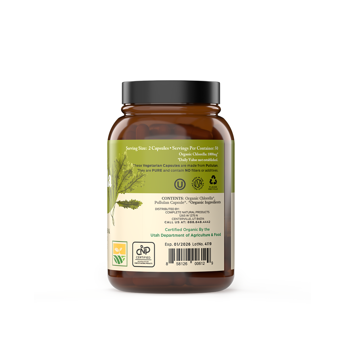 Organic Chlorella Capsules