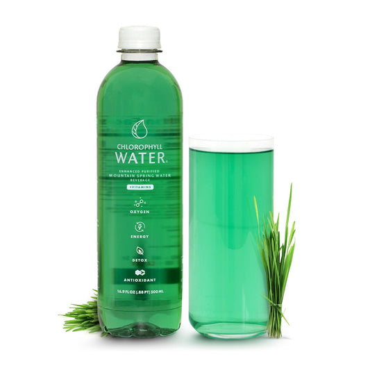 Chlorophyll Water - Purified Mountain Spring Water with Essential Vitamins