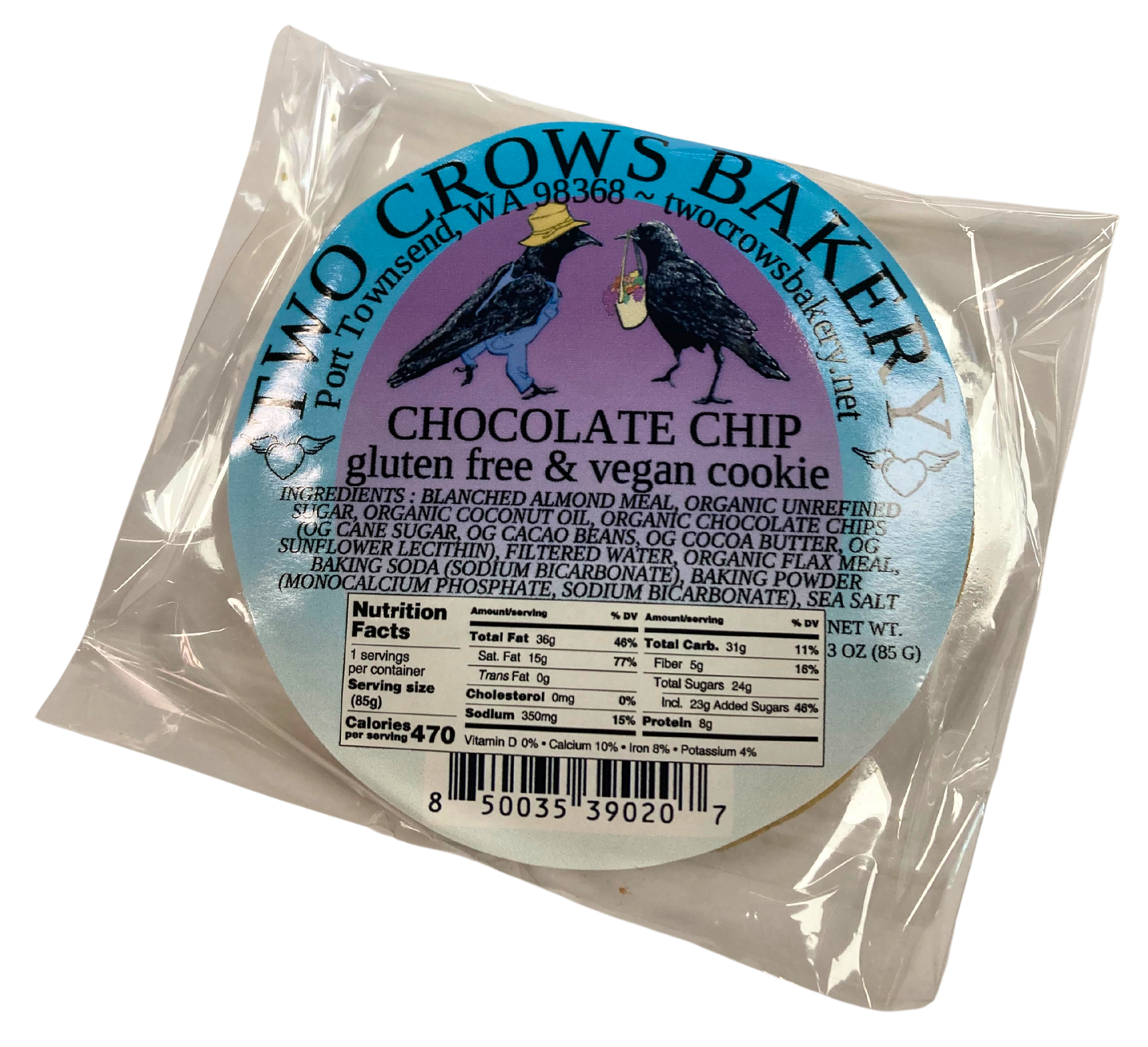 Cookies, Gluten-Free, Vegan, 3 oz - Concordia Style Boutique