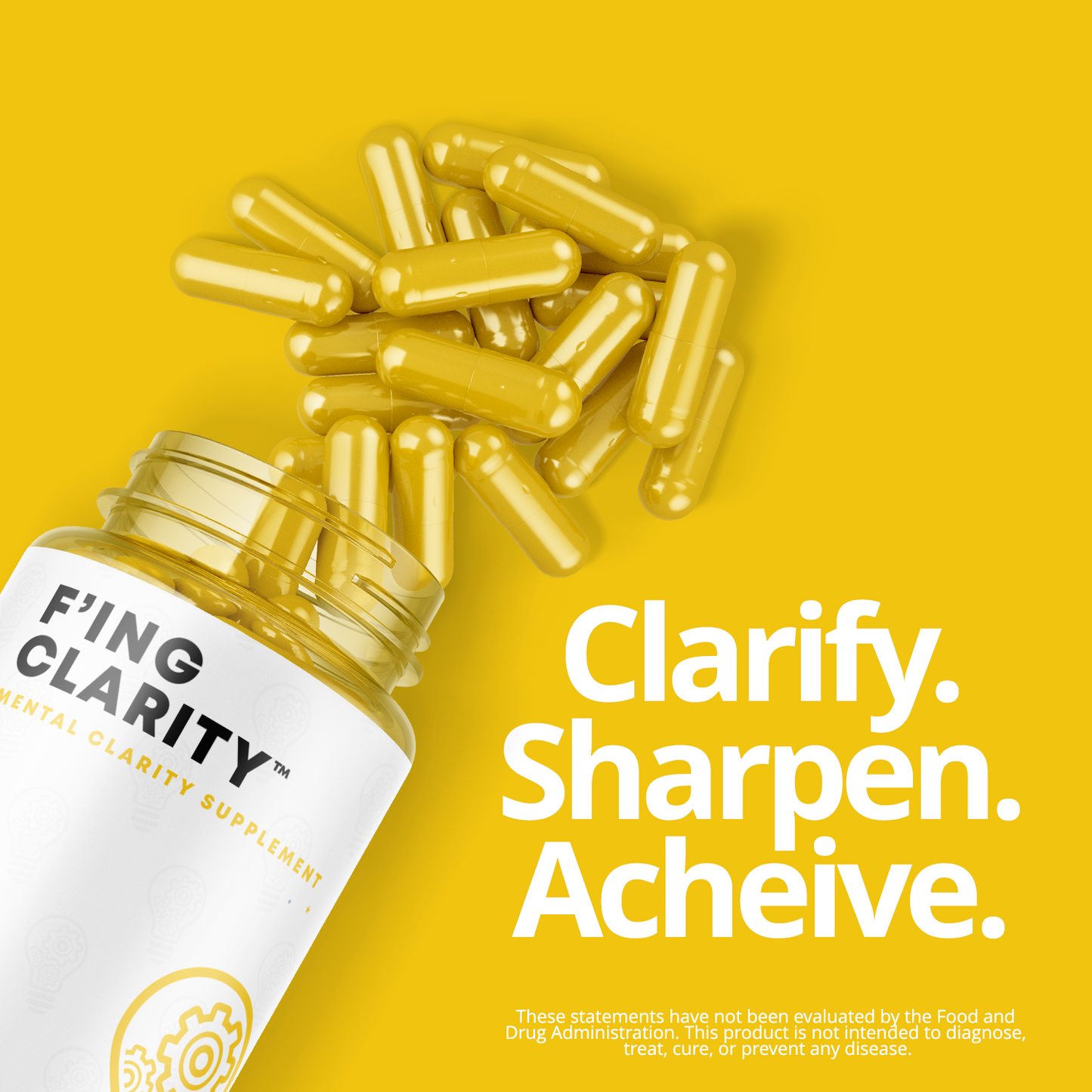 F'ing Clarity - Best Supplements for Brain Fog Relief | Improve Memory & Focus - Concordia Style Boutique