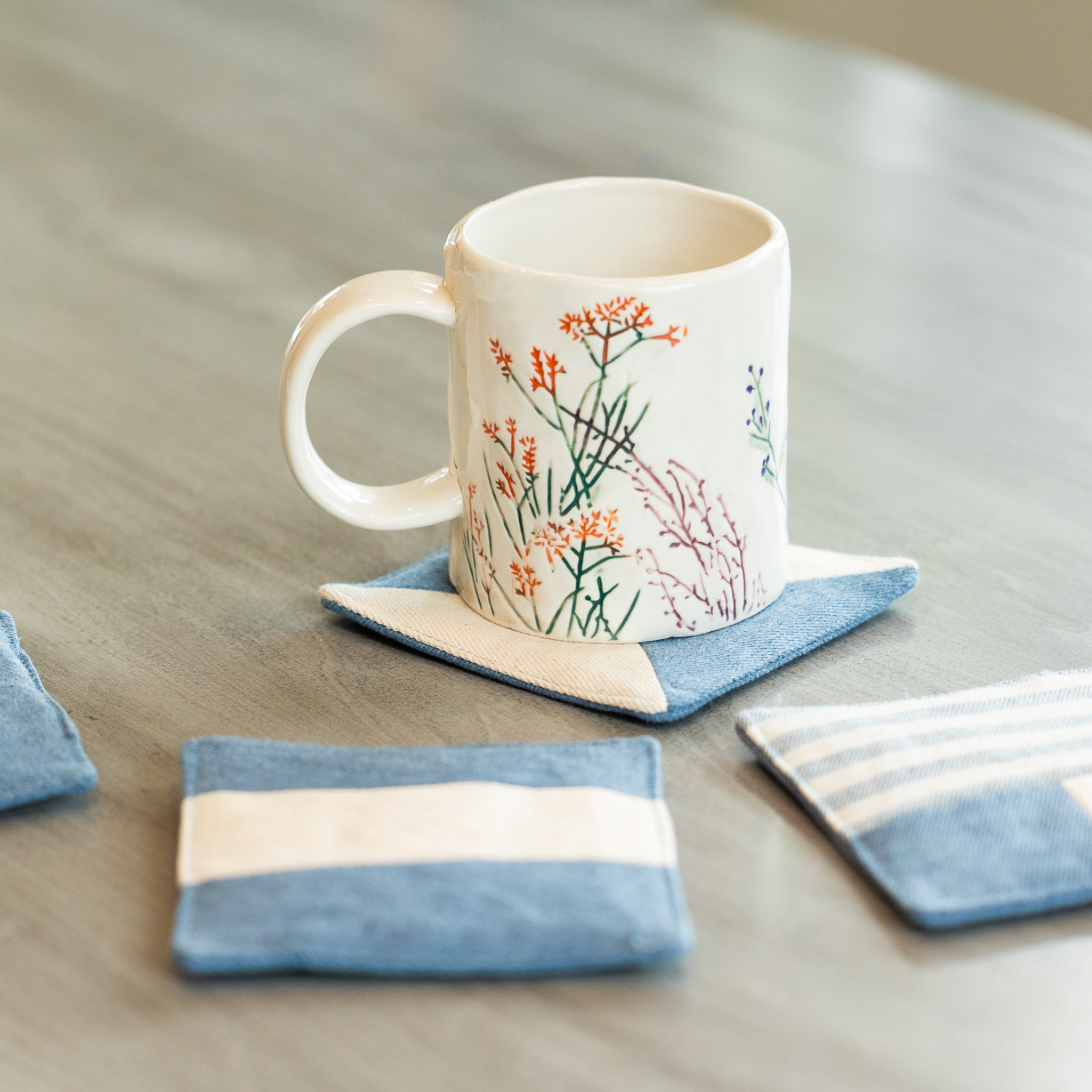 Upcycled Denim Coasters - Concordia Style Boutique