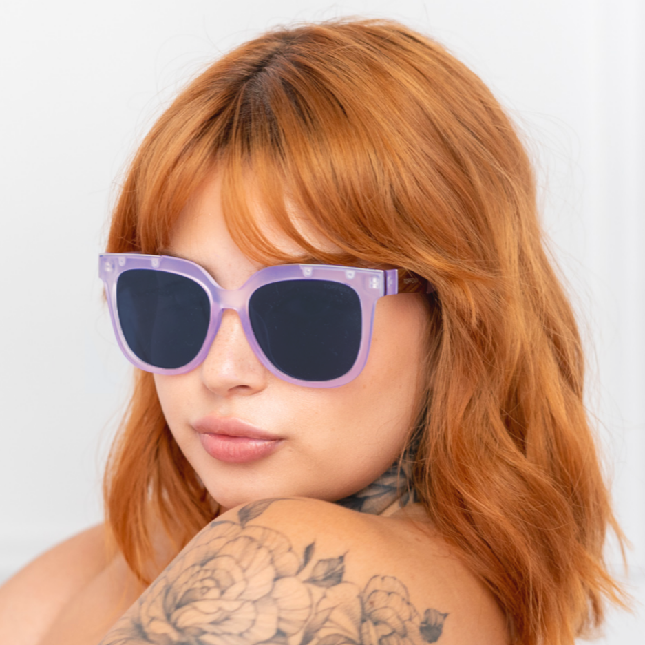 Coco - Lilac Wayfarer Sunglasses - Concordia Style Boutique