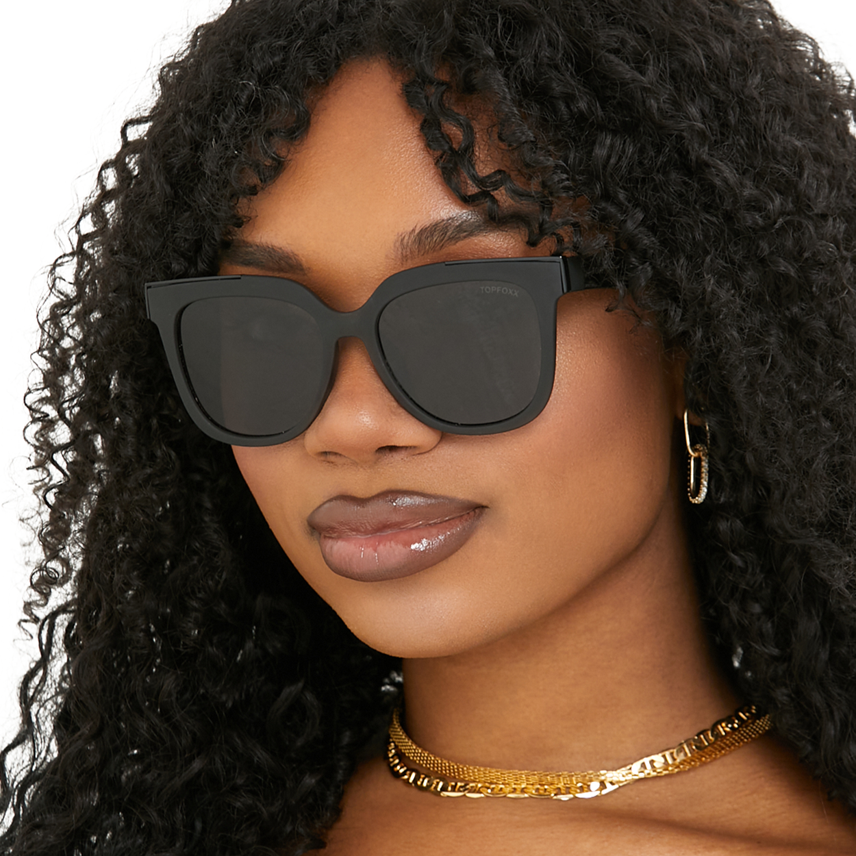 Coco - Sustainable Black Frame Black Lens Wayfarer Sunglasses - Concordia Style Boutique