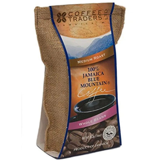 Coffee Traders 100% Jamaica Blue Mountain Coffee Beans (16oz) - Concordia Style Boutique