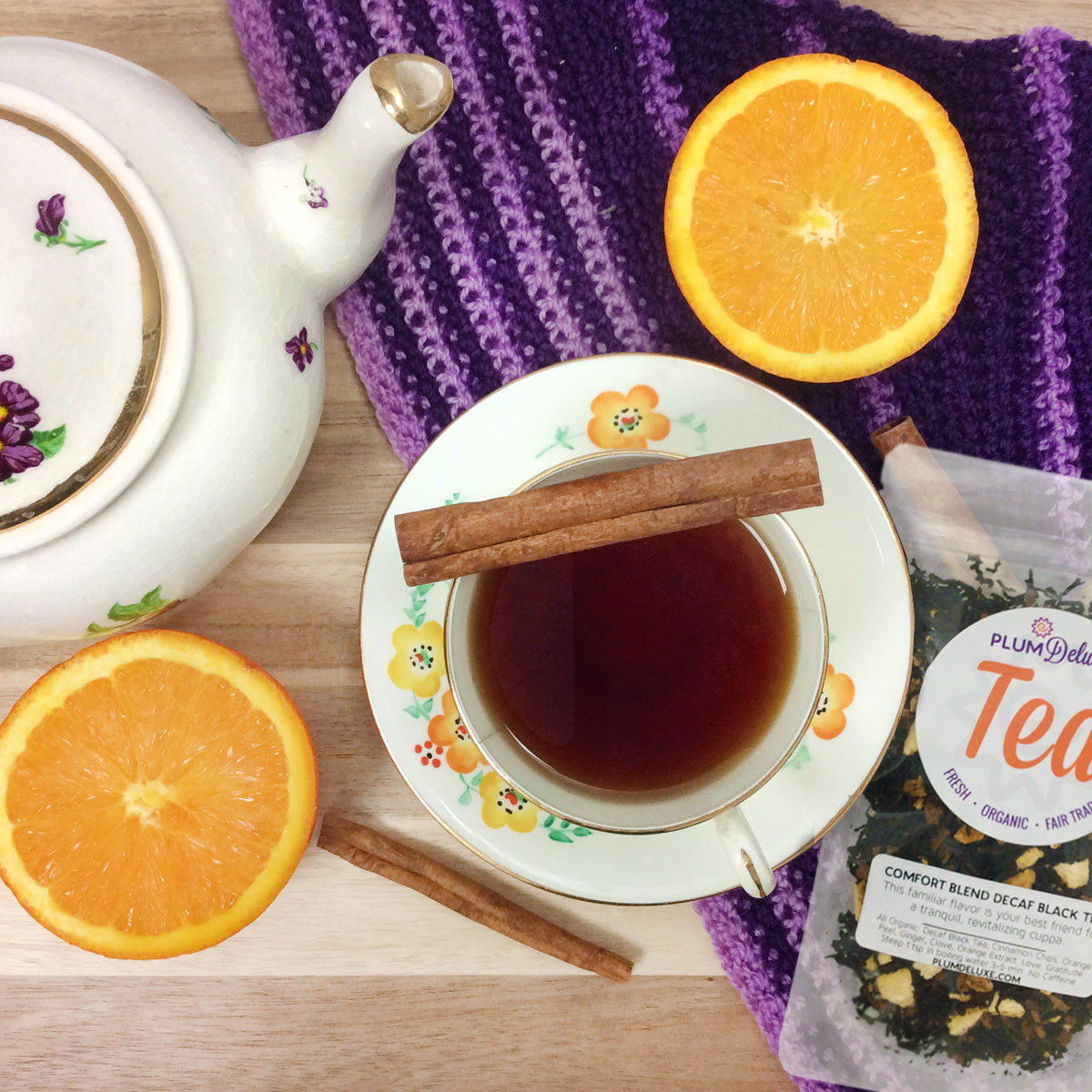 Comfort Blend Decaf Black Tea (Orange - Cinnamon) - Concordia Style Boutique