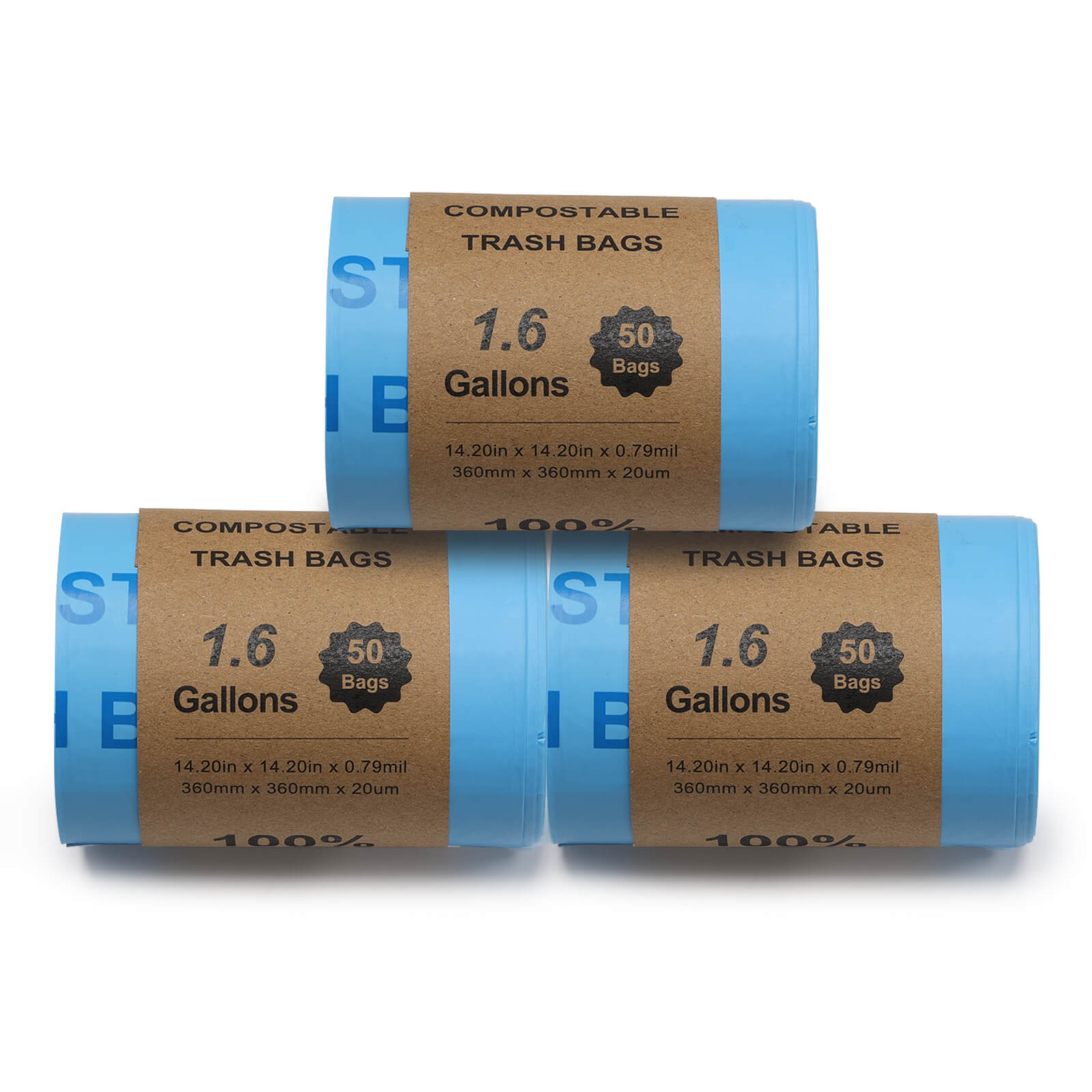 1.6 Gallon Compostable Trash Bags - Concordia Style Boutique