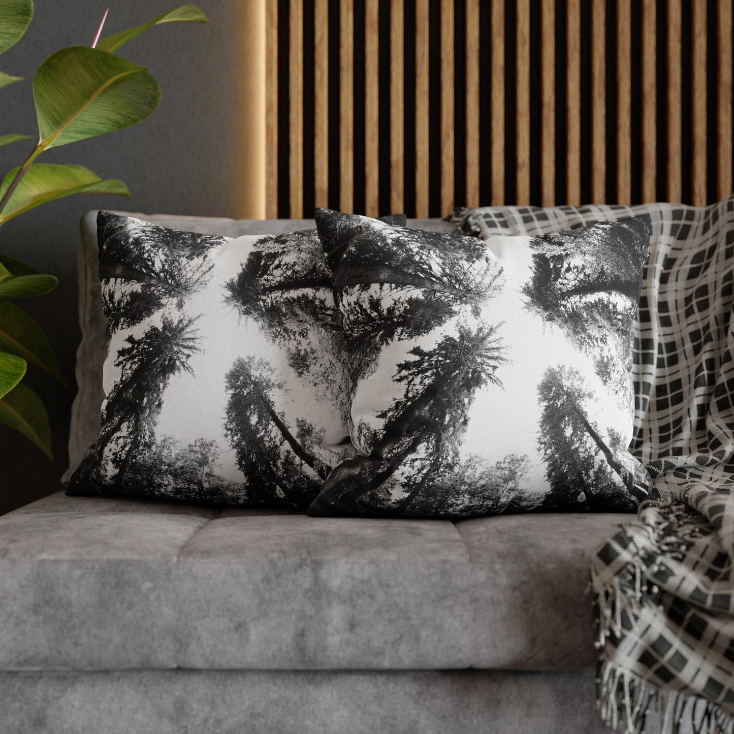 "Tall Trees" Throw Pillow
