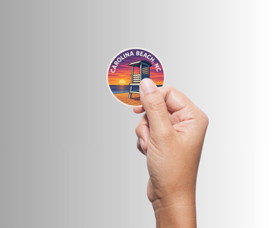 Carolina Beach, NC Lifeguard Stand Sticker