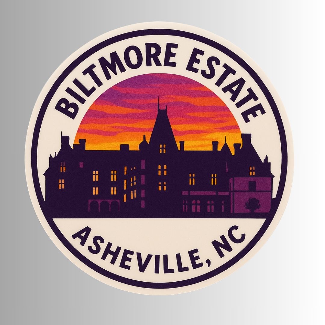 Biltmore Estate Asheville, NC Sunset Sticker