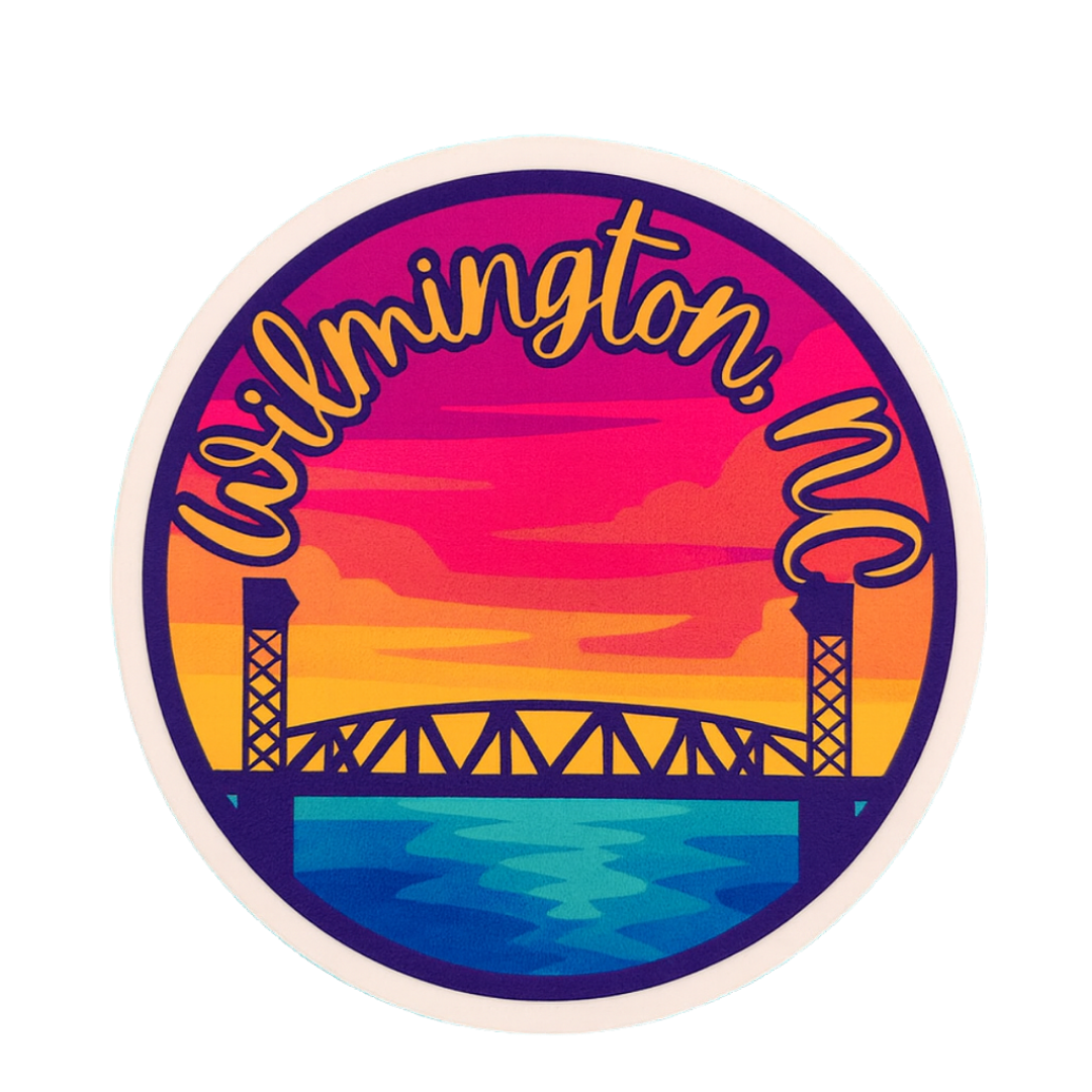 Wilmington, NC Cape Fear Memorial Bridge Sticker