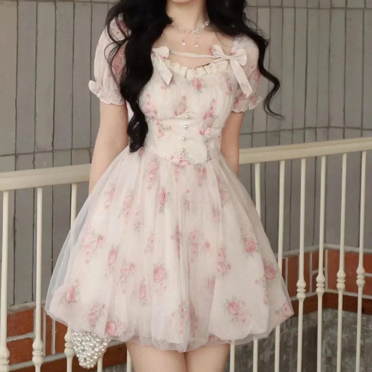 Coquette Summer Floral Mini Dress - Concordia Style Boutique