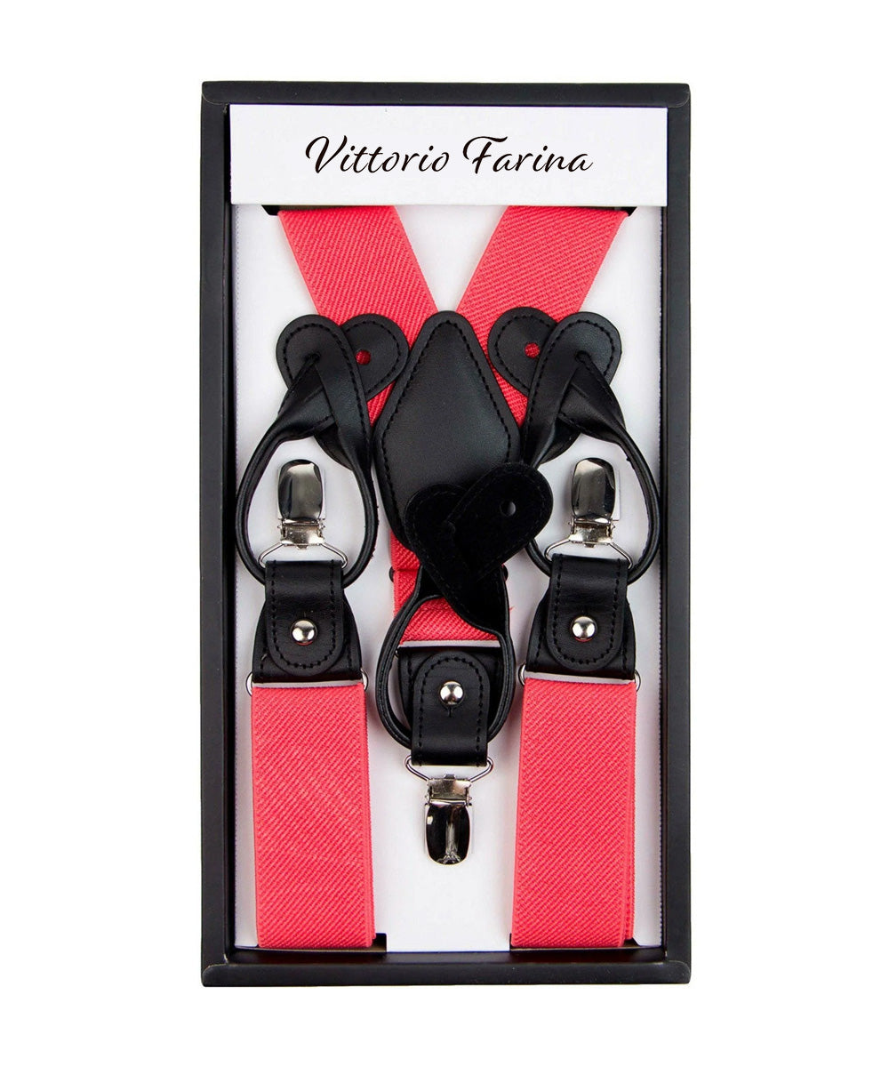 Vittorio Farina Men's Convertible Suspender in Gift Box: 70% Polyester & 30% Elastomer - Concordia Style Boutique