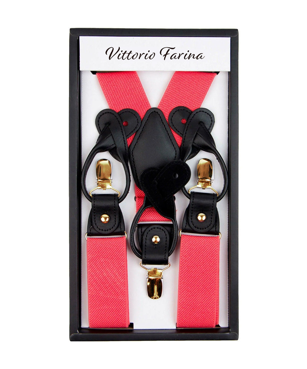 Vittorio Farina Men's Convertible Suspender in Gift Box: 70% Polyester & 30% Elastomer - Concordia Style Boutique
