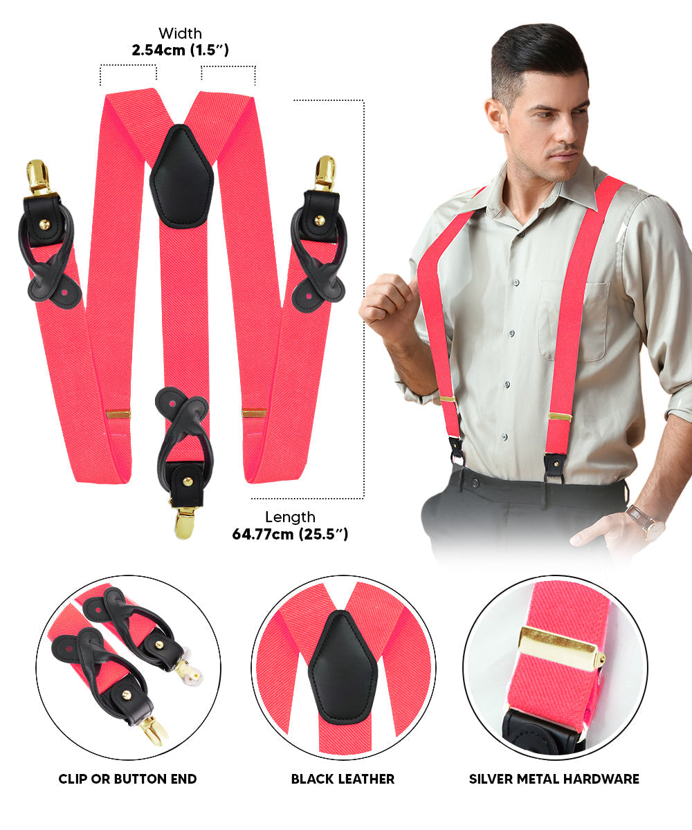 Vittorio Farina Men's Convertible Suspender in Gift Box: 70% Polyester & 30% Elastomer - Concordia Style Boutique