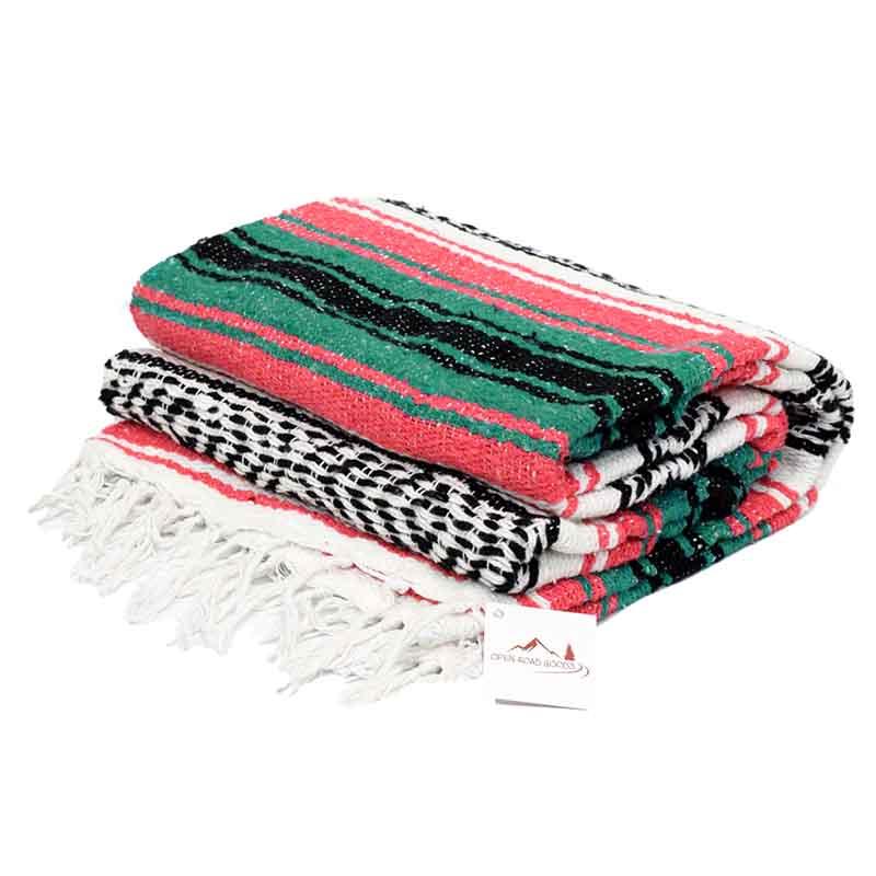 Coral & Sea Green Falsa Yoga Blanket - Concordia Style Boutique