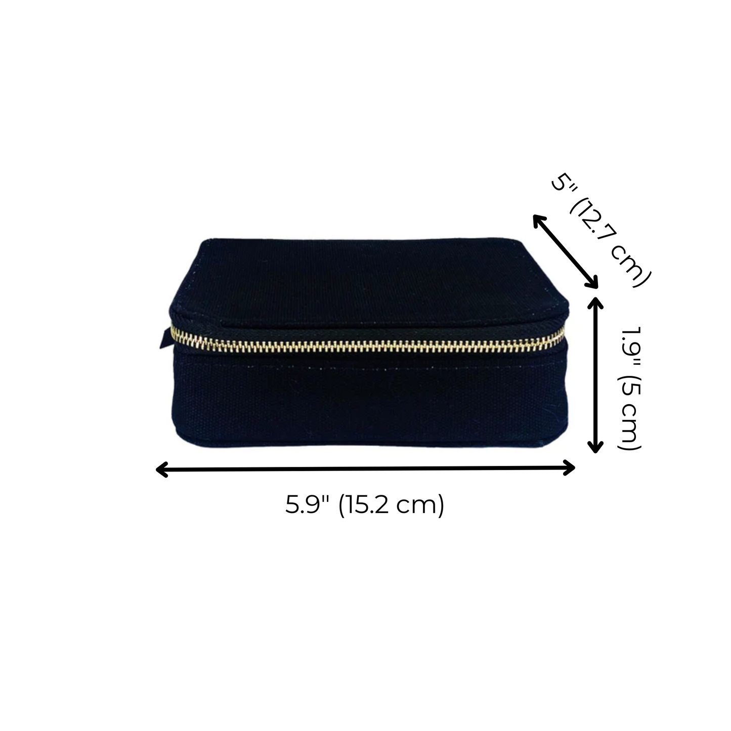 Cosmetics/Trinket Box, Black - Concordia Style Boutique