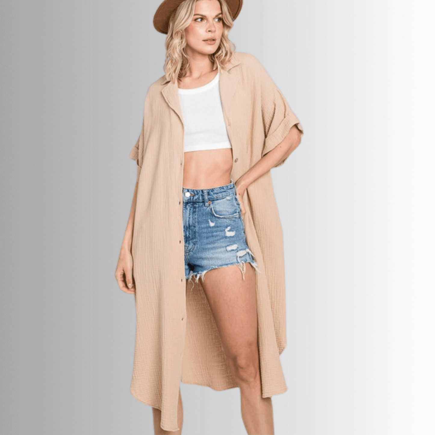 Phoebe Versatile Cotton Gauze Shirt Dress - Concordia Style Boutique