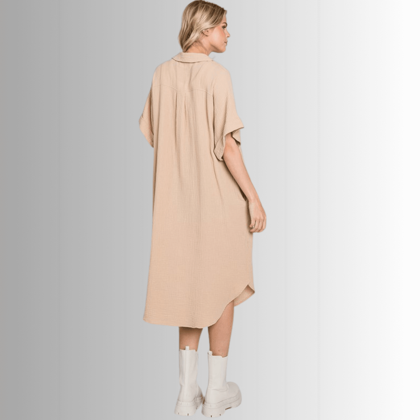 Phoebe Versatile Cotton Gauze Shirt Dress - Concordia Style Boutique