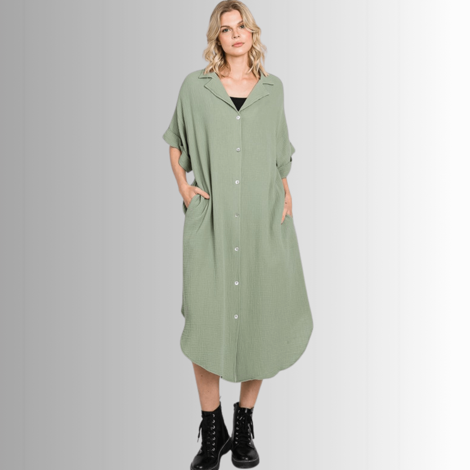 Phoebe Versatile Cotton Gauze Shirt Dress - Concordia Style Boutique