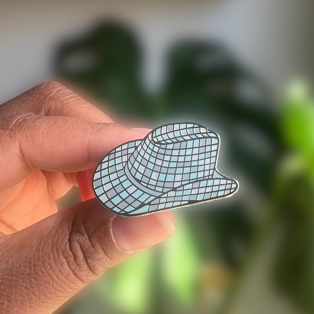 Disco Cowgirl Pin (Blank Card)