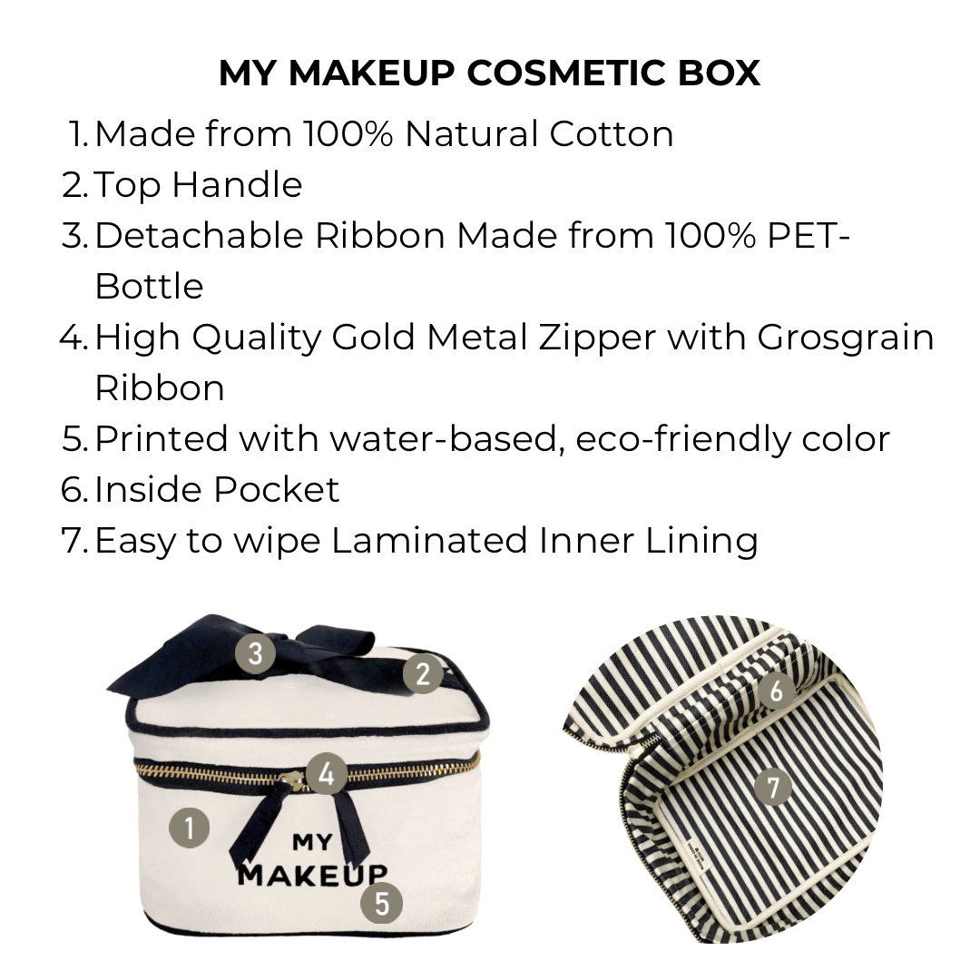 My Makeup Cosmetic Box, Cream - Concordia Style Boutique