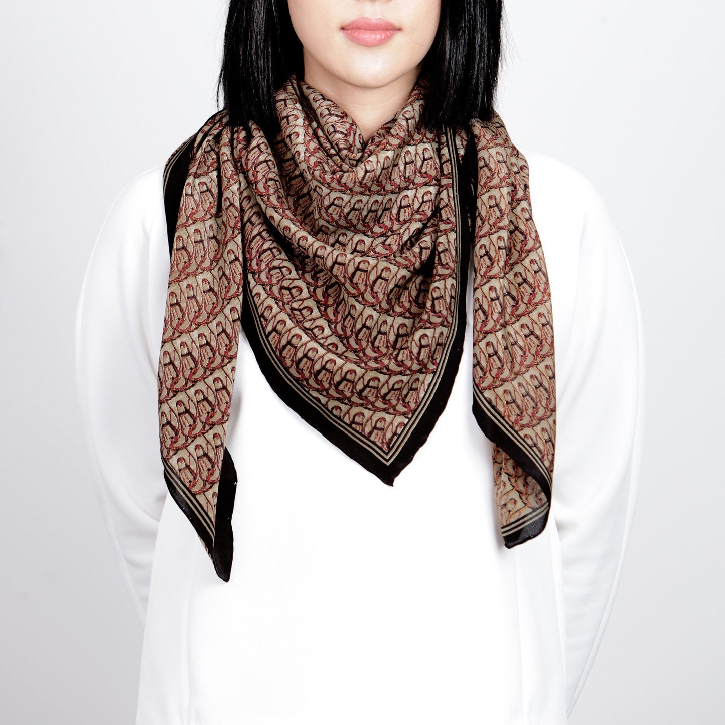 Silkhorse Crepe Silk Scarf 5