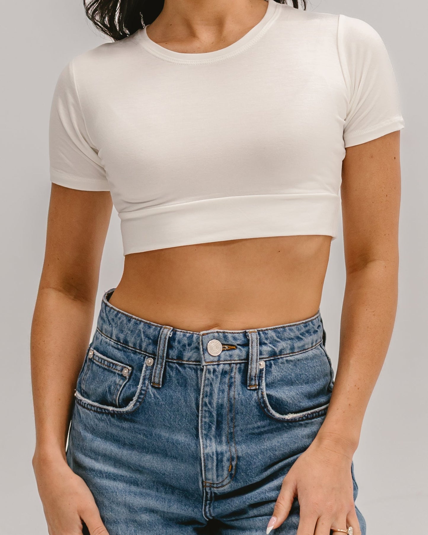 Crew Neck Boyfriend Halftee - Concordia Style Boutique