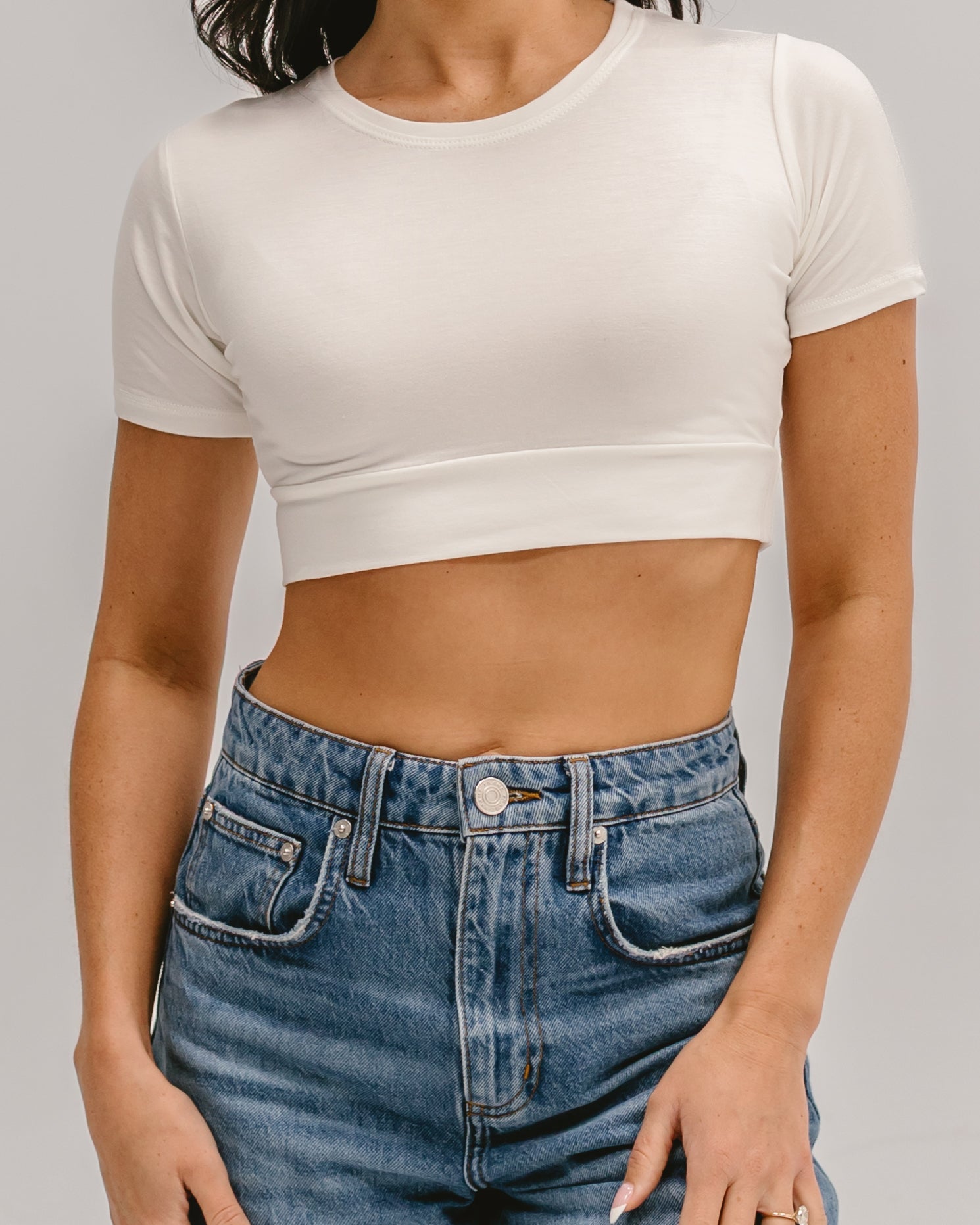 Crew Neck Boyfriend Halftee - Concordia Style Boutique