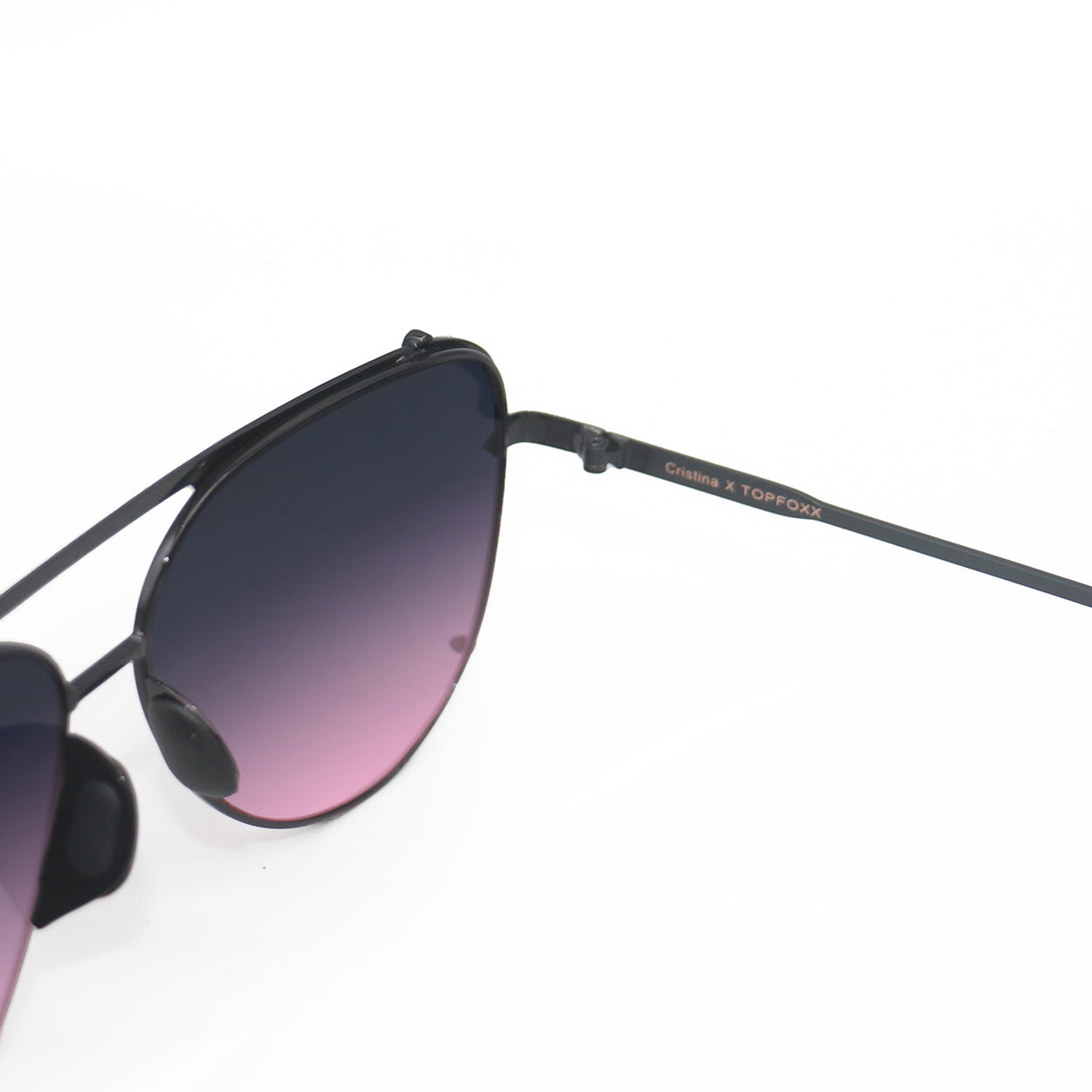 Cristina - Tangle Free - Faded Purple & Pink Aviator Sunglasses - Concordia Style Boutique