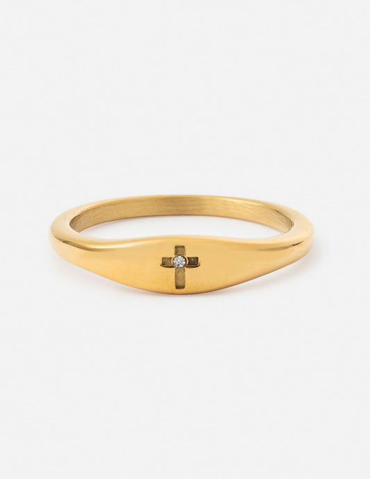 Cross Gemstone Ring - Concordia Style Boutique