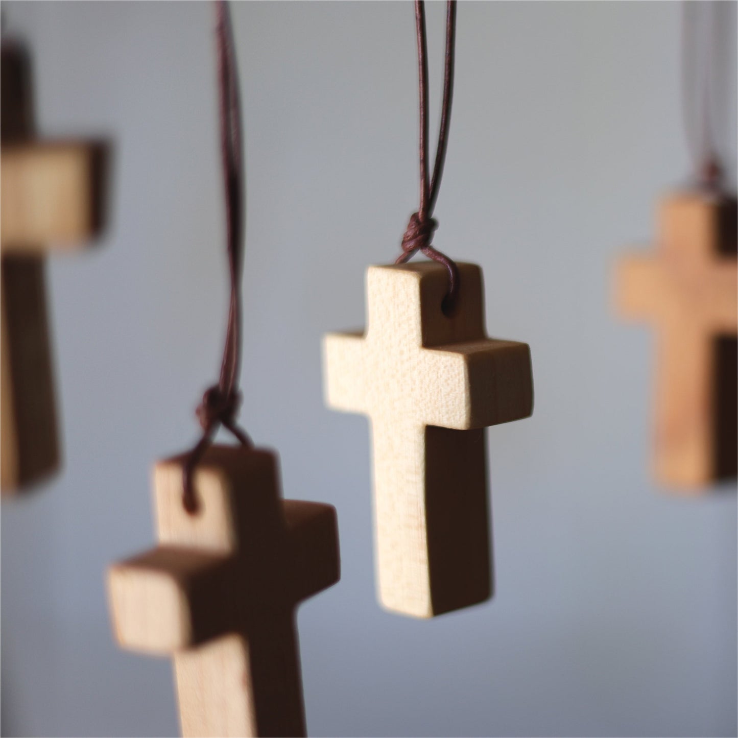 Wooden Cross Necklaces