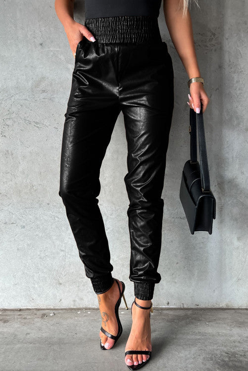 Leather Skinny Tapered Pants - Concordia Style Boutique
