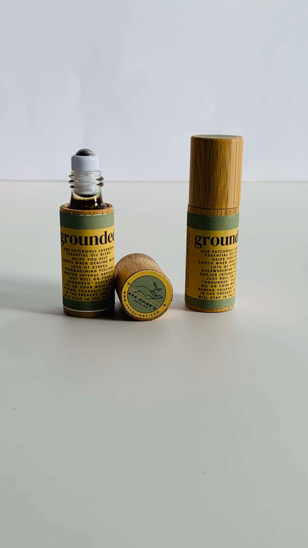 Grounding Essential Oil Blend Roll-On – Organic Ingredients