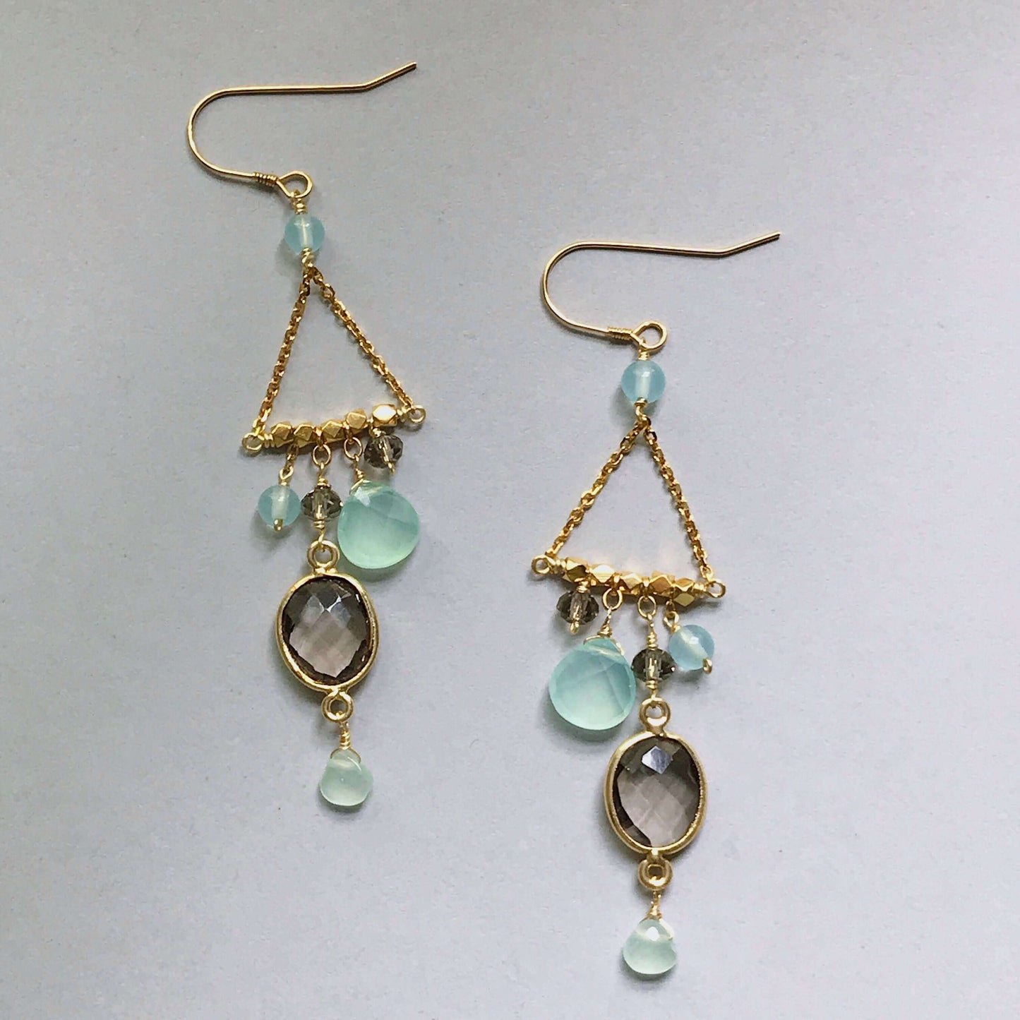 Smoky Quartz Chandie Earrings