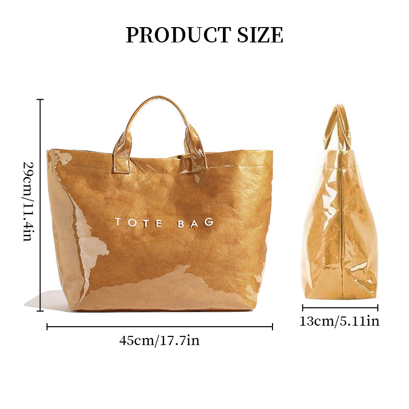 Vintage PVC tote with DuPont lettering - Premium PVC tote from Concordia Style Boutique - Just $23.38! Shop now at Concordia Style Boutique