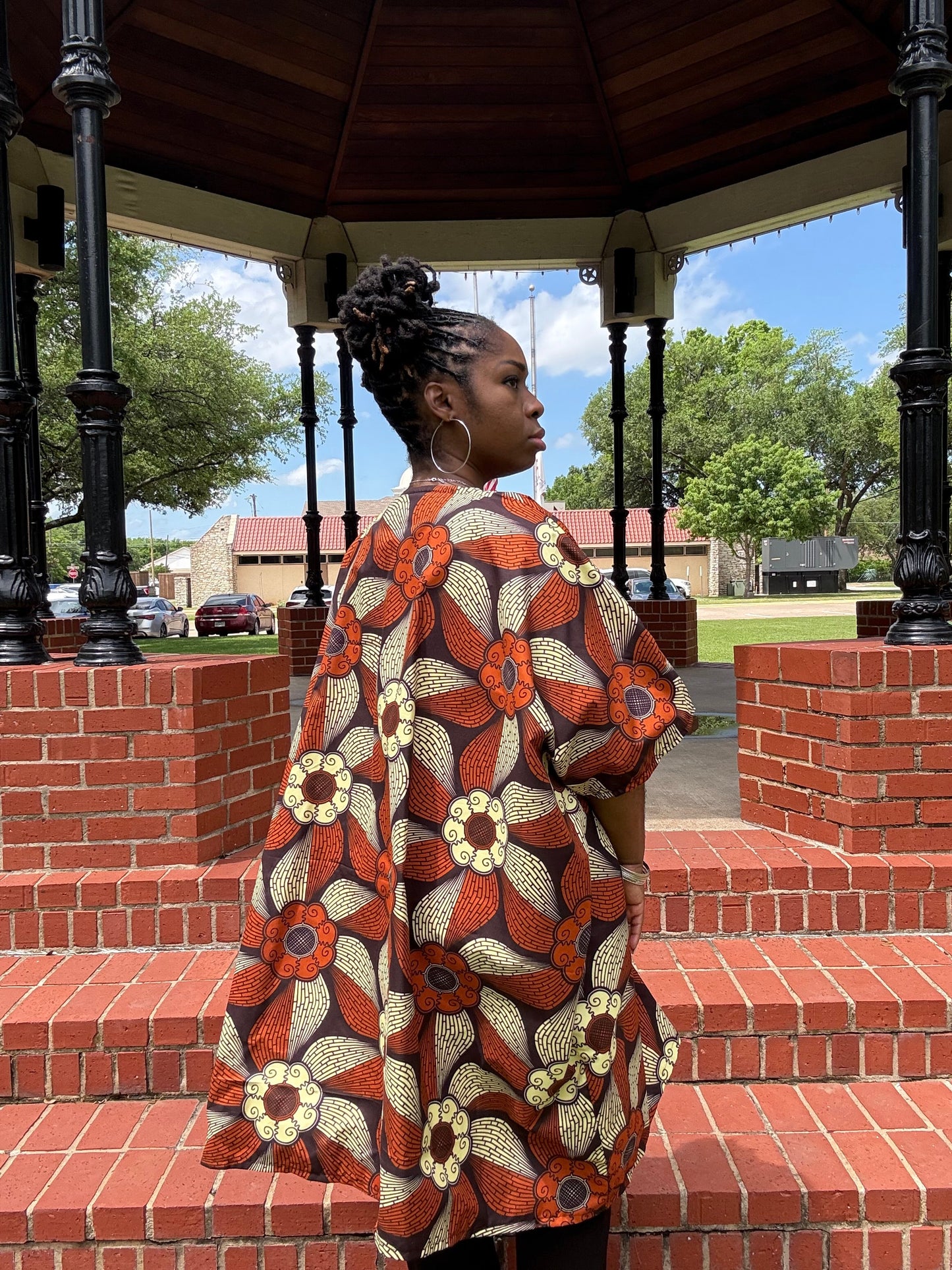 UWA Bold African Print Kimono Jacket - Handmade Ankara Outerwear for Women