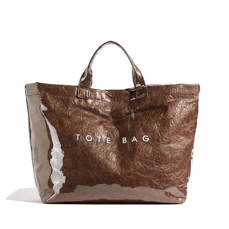 Vintage PVC tote with DuPont lettering - Premium PVC tote from Concordia Style Boutique - Just $23.38! Shop now at Concordia Style Boutique