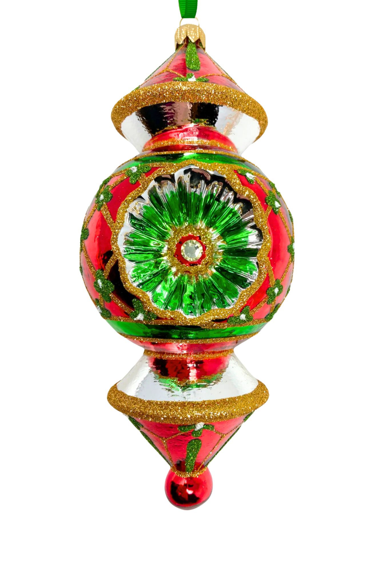 Dallas Reflector Glass Ornament