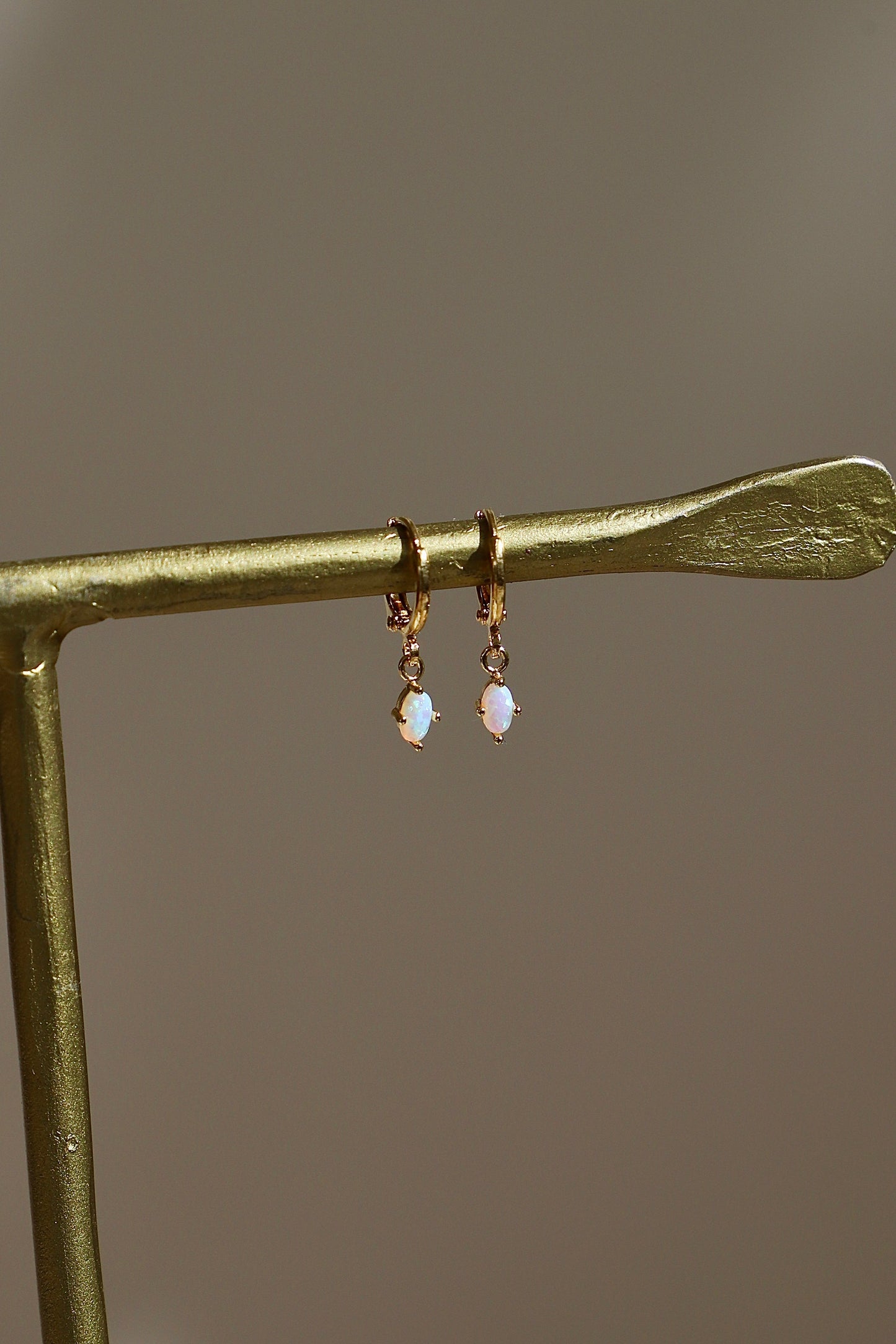 MINI OVAL OPALITE HUGGIES - Concordia Style Boutique