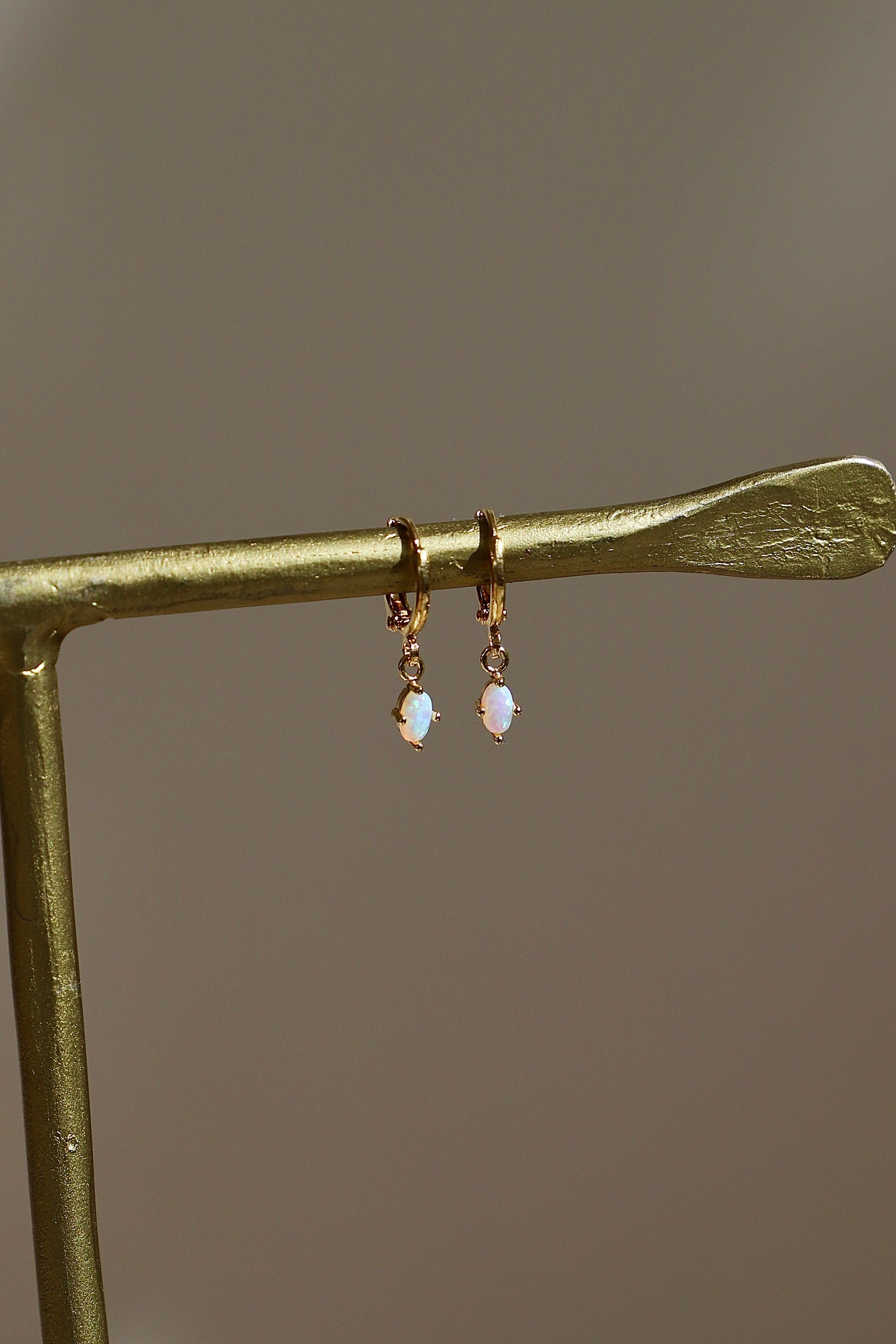 MINI OVAL OPALITE HUGGIES - Concordia Style Boutique