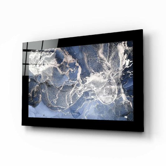 Blue Quartz Glass Wall Art